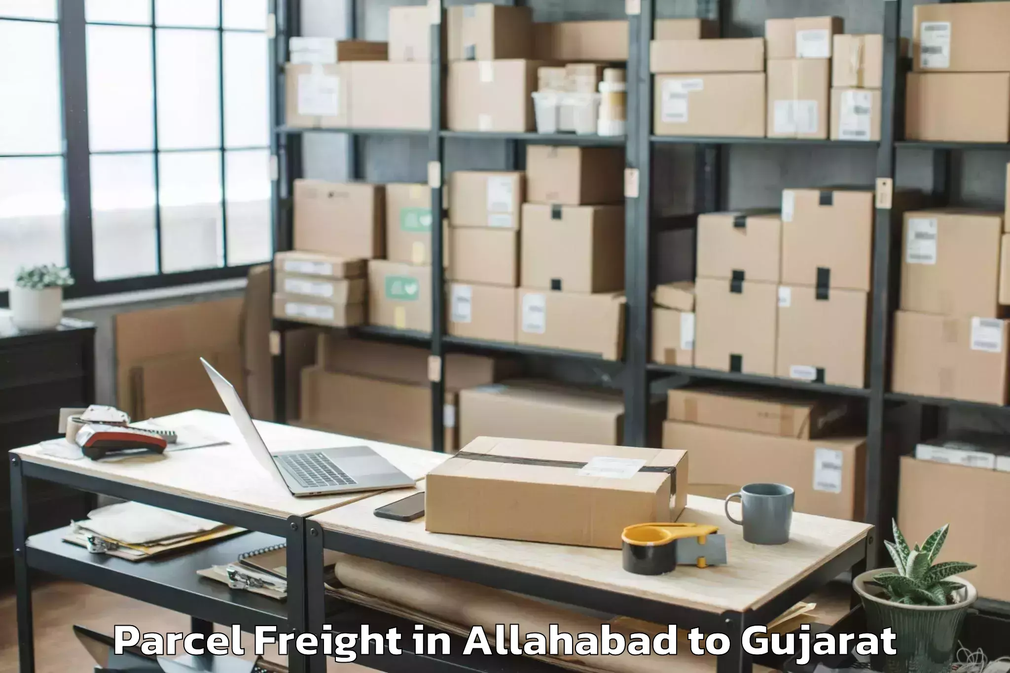 Reliable Allahabad to Sardar Patel University Vallab Parcel Freight